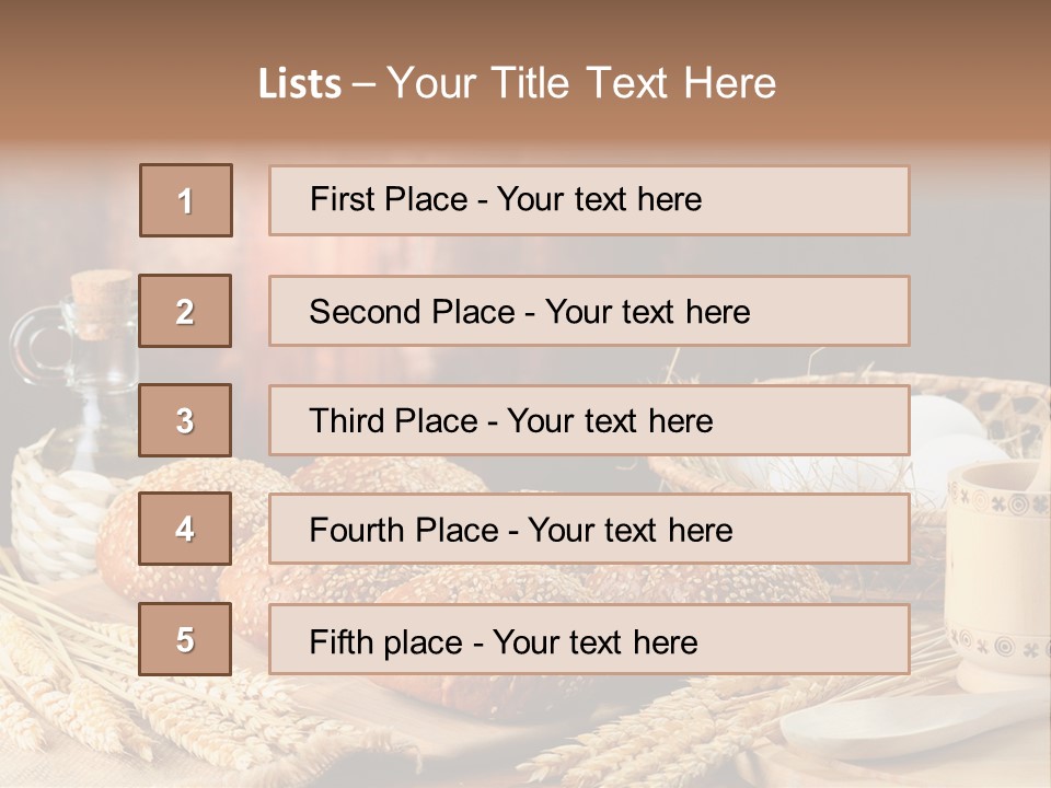 Wheaten Chopping Piece PowerPoint Template