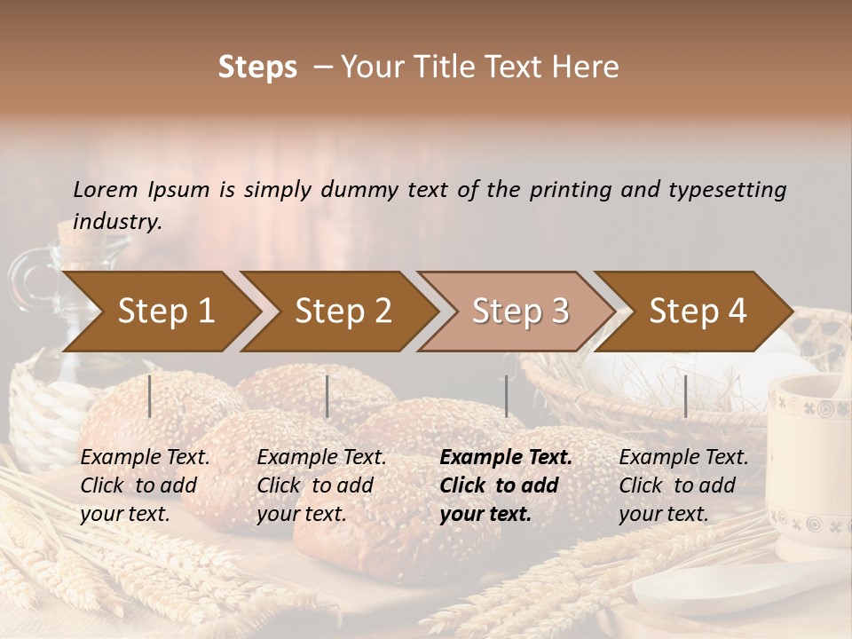 Wheaten Chopping Piece PowerPoint Template