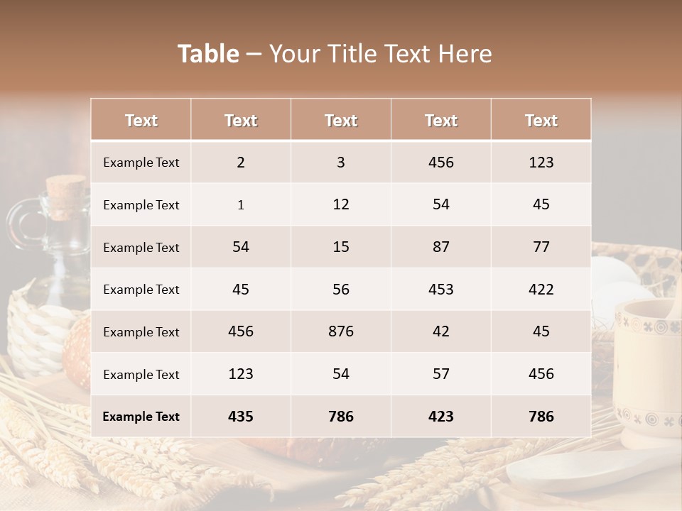 Wheaten Chopping Piece PowerPoint Template
