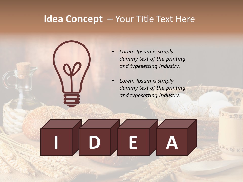 Wheaten Chopping Piece PowerPoint Template