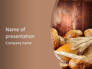 Baking Foodstuff Loaf PowerPoint Template