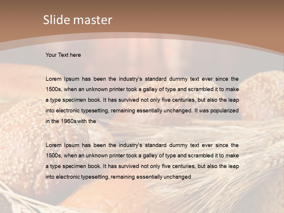 Baking Foodstuff Loaf PowerPoint Template