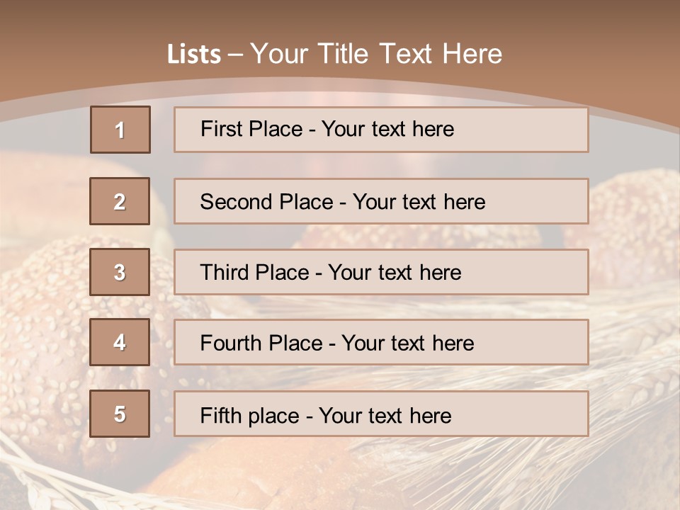 Baking Foodstuff Loaf PowerPoint Template