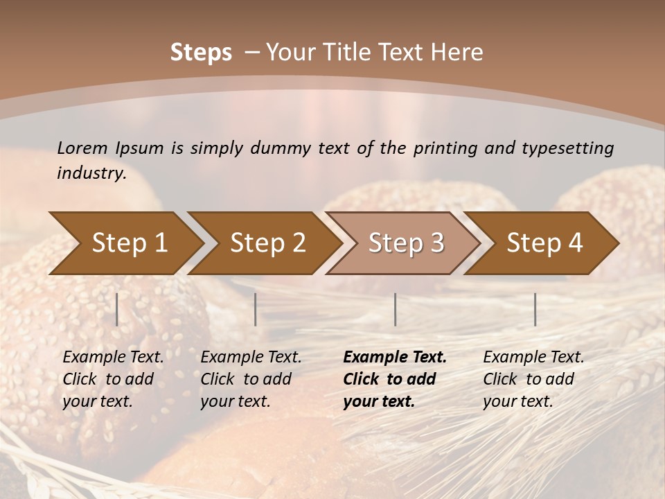 Baking Foodstuff Loaf PowerPoint Template