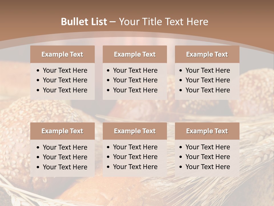 Baking Foodstuff Loaf PowerPoint Template
