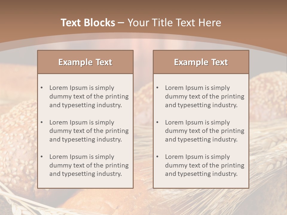 Baking Foodstuff Loaf PowerPoint Template