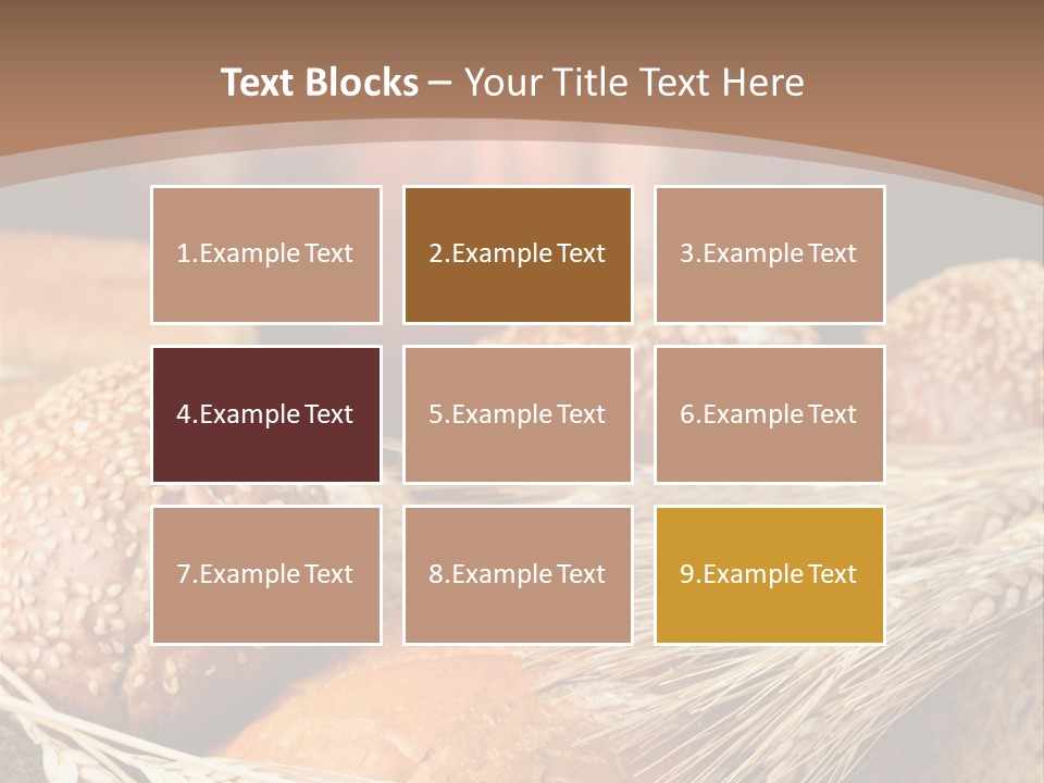 Baking Foodstuff Loaf PowerPoint Template