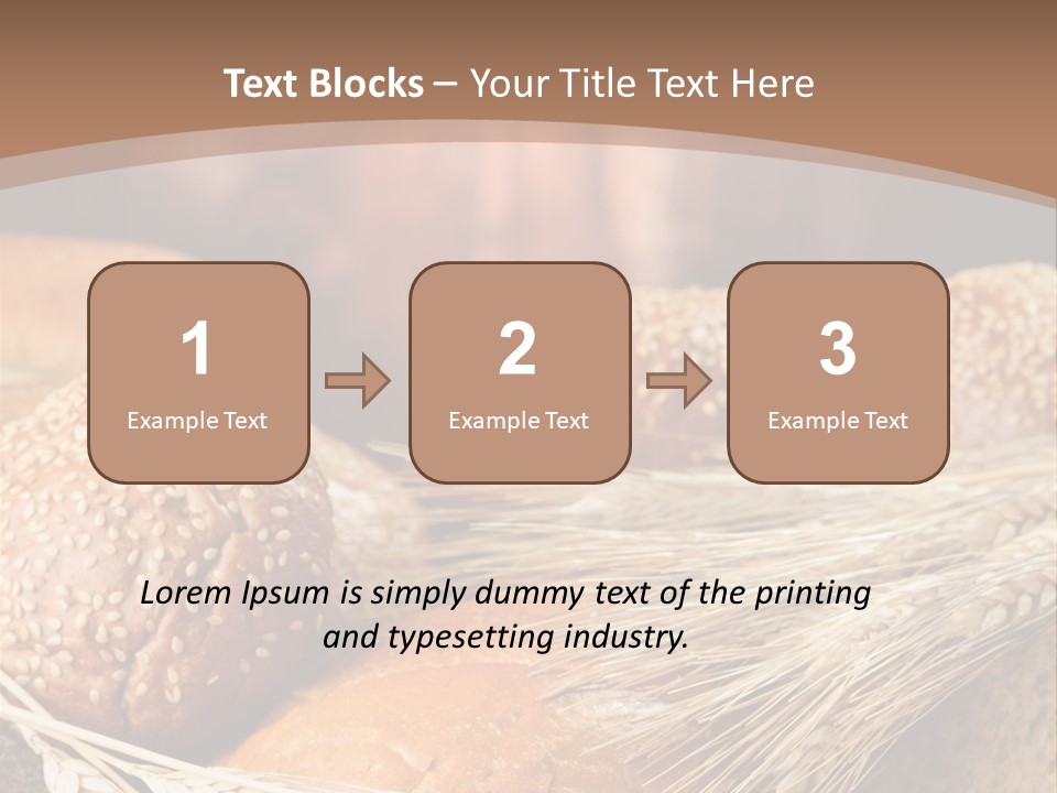 Baking Foodstuff Loaf PowerPoint Template
