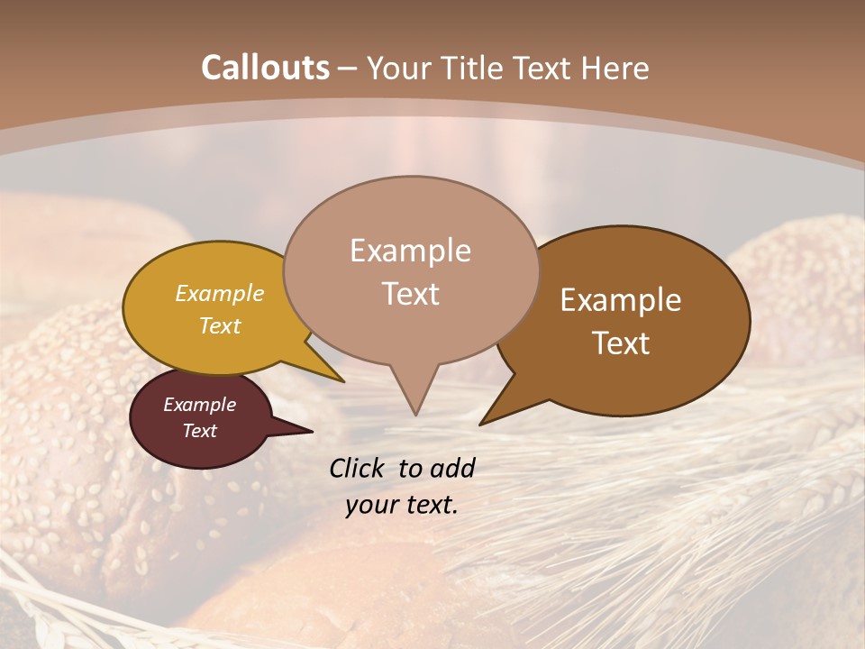 Baking Foodstuff Loaf PowerPoint Template