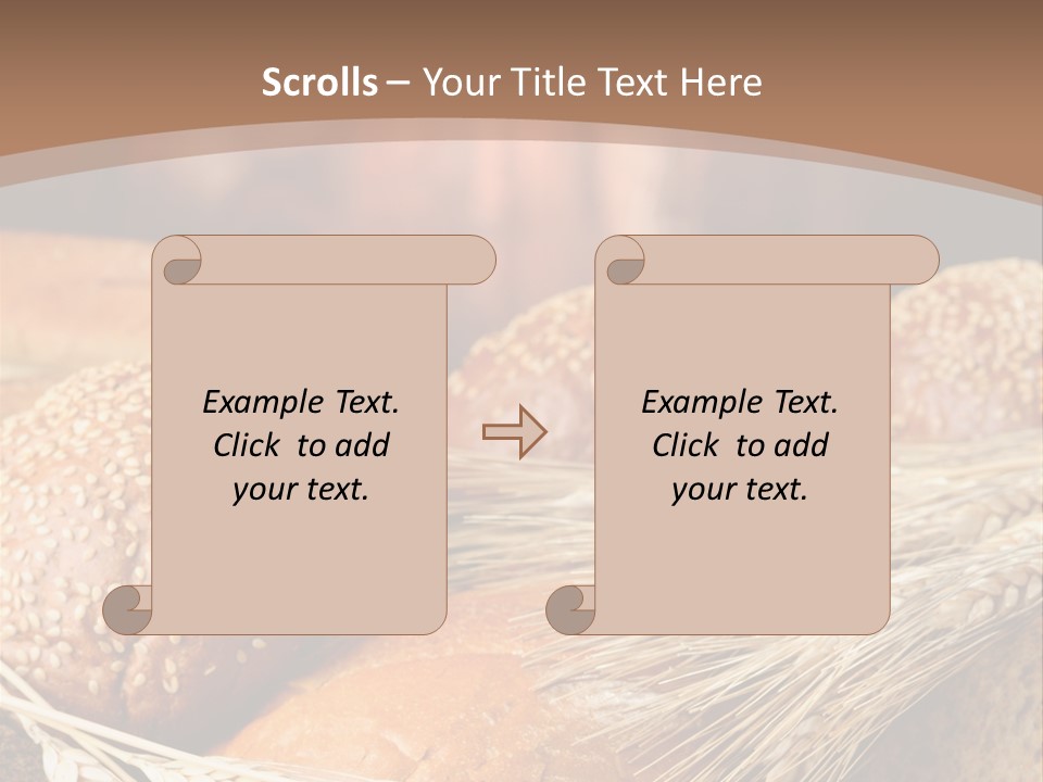 Baking Foodstuff Loaf PowerPoint Template