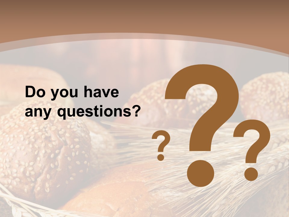 Baking Foodstuff Loaf PowerPoint Template