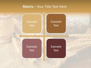 Toaster Wooden Thread PowerPoint Template