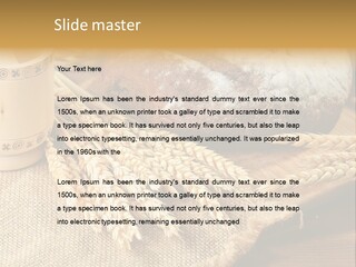 Toaster Wooden Thread PowerPoint Template