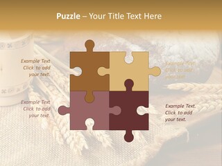 Toaster Wooden Thread PowerPoint Template