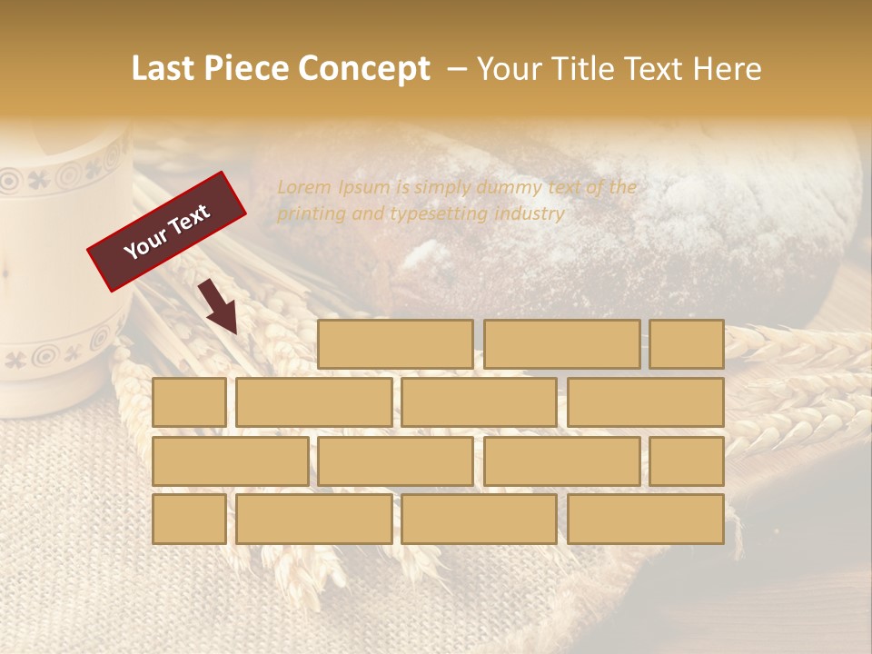 Toaster Wooden Thread PowerPoint Template