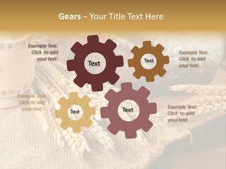 Toaster Wooden Thread PowerPoint Template