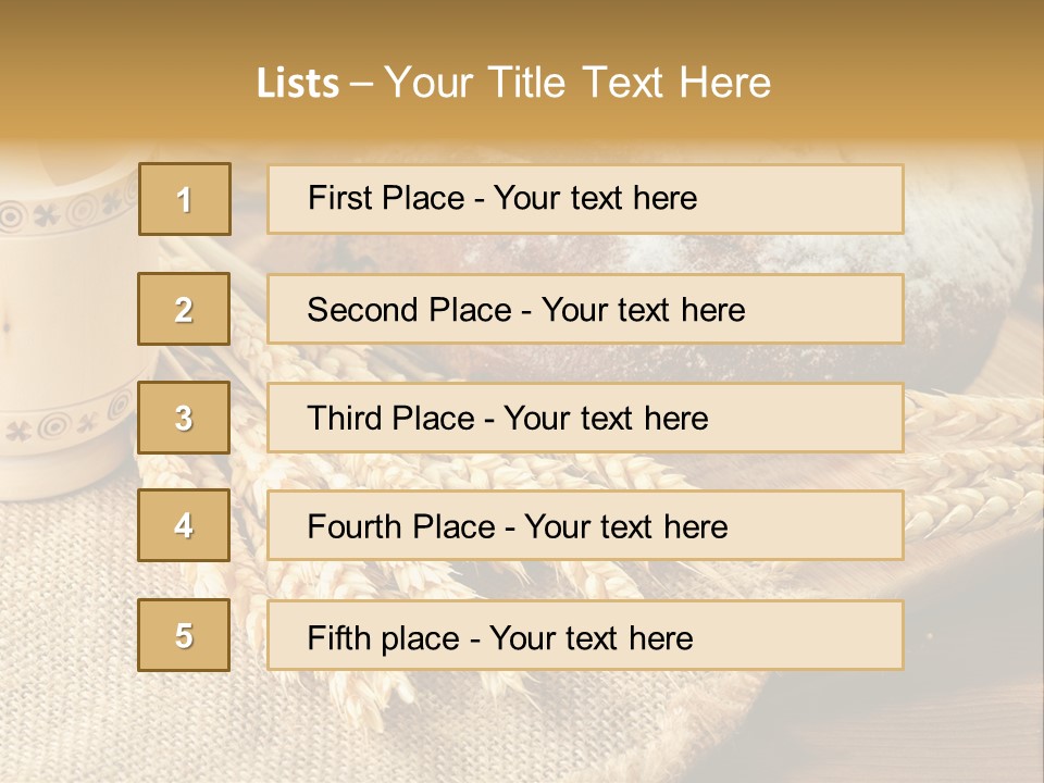 Toaster Wooden Thread PowerPoint Template
