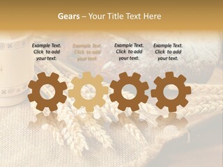 Toaster Wooden Thread PowerPoint Template