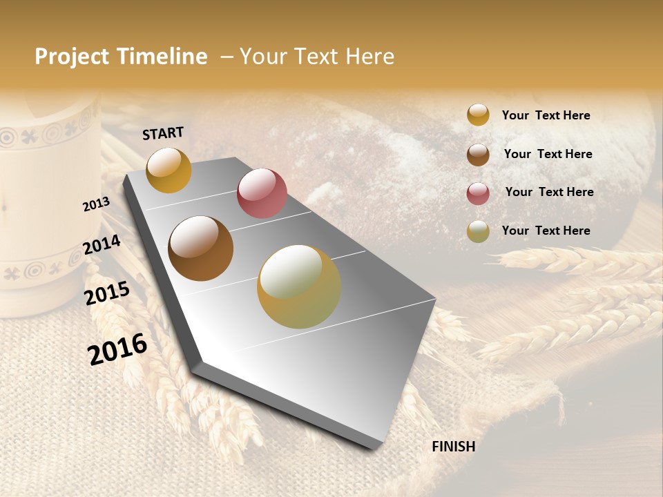 Toaster Wooden Thread PowerPoint Template