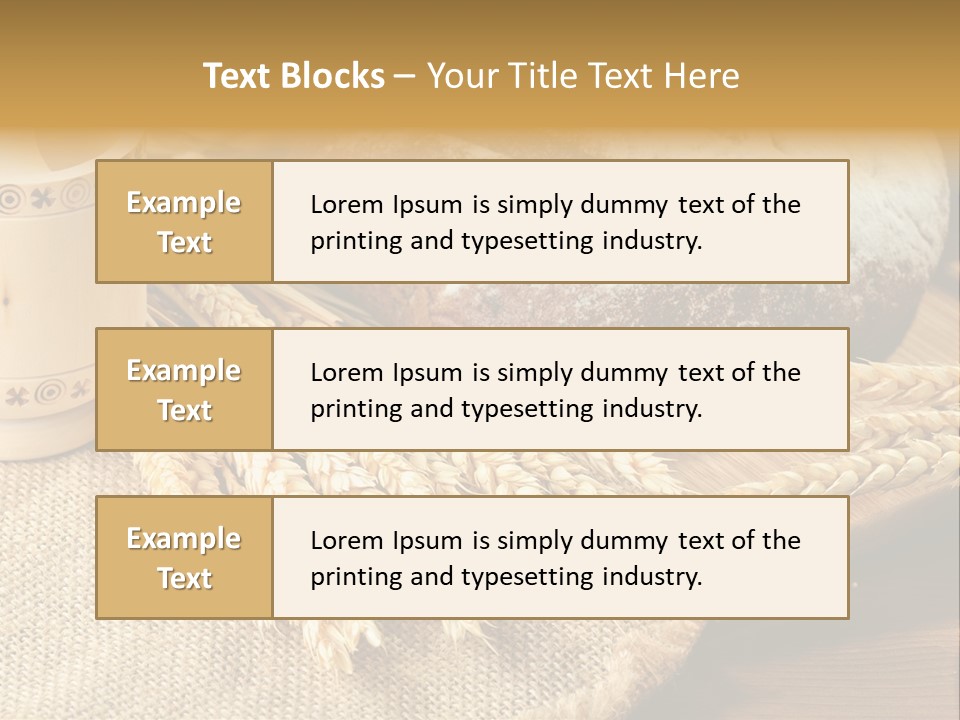 Toaster Wooden Thread PowerPoint Template
