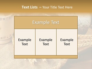 Toaster Wooden Thread PowerPoint Template