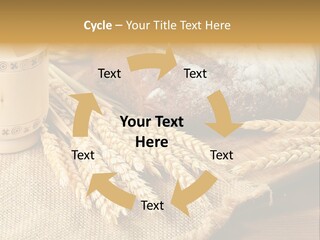 Toaster Wooden Thread PowerPoint Template