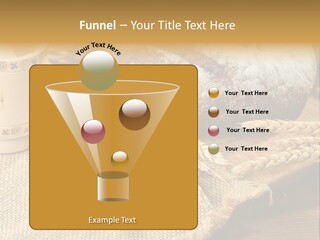 Toaster Wooden Thread PowerPoint Template