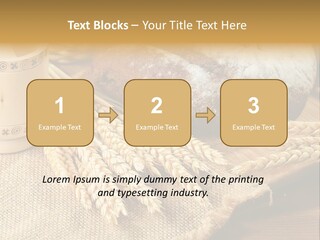 Toaster Wooden Thread PowerPoint Template