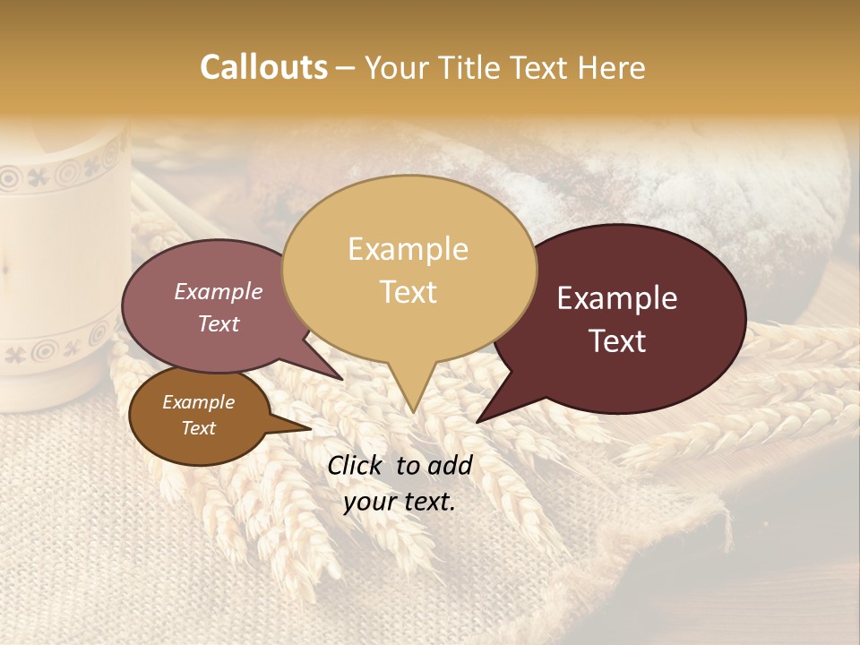 Toaster Wooden Thread PowerPoint Template