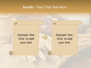 Toaster Wooden Thread PowerPoint Template