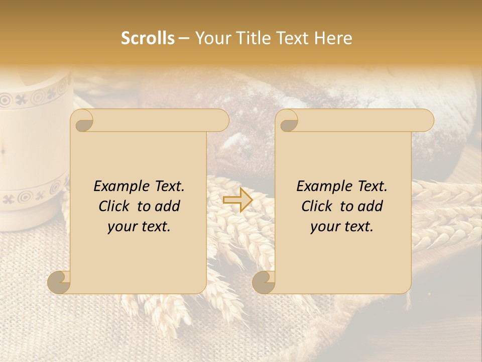Toaster Wooden Thread PowerPoint Template