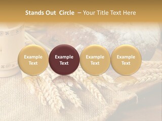 Toaster Wooden Thread PowerPoint Template