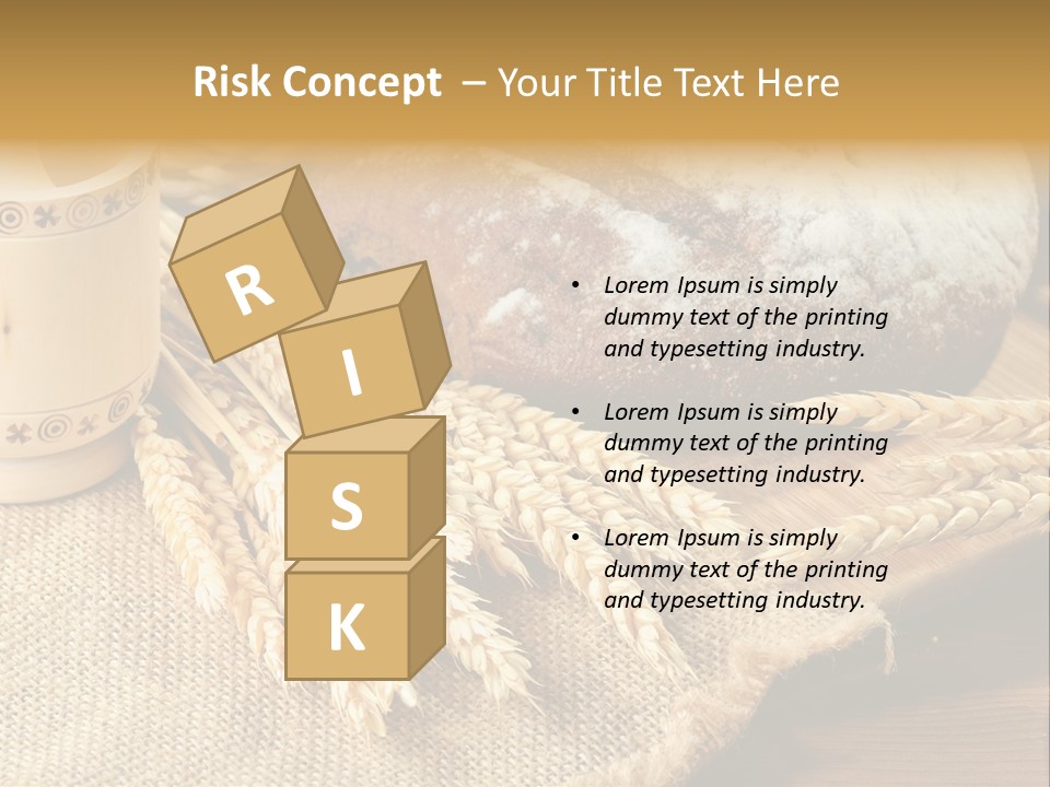 Toaster Wooden Thread PowerPoint Template