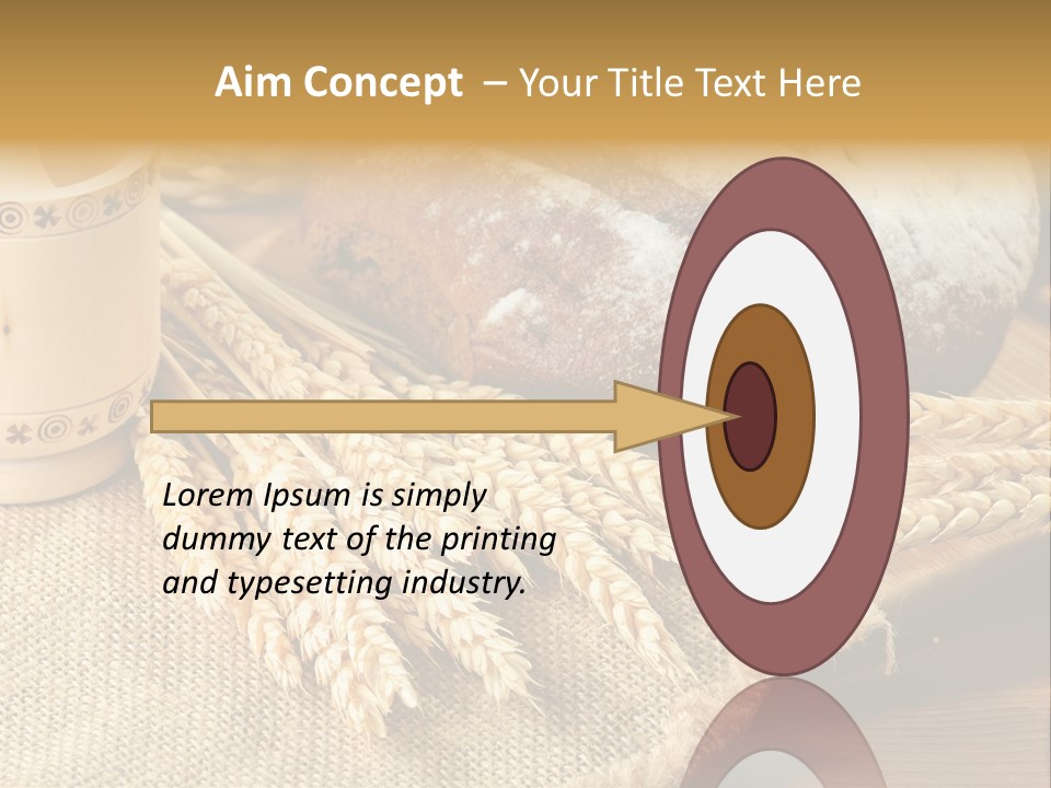 Toaster Wooden Thread PowerPoint Template