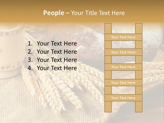 Toaster Wooden Thread PowerPoint Template