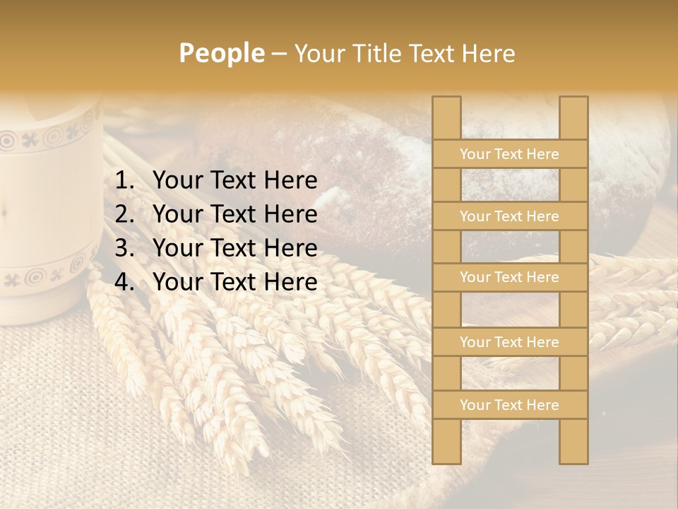 Toaster Wooden Thread PowerPoint Template