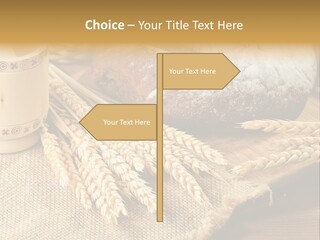 Toaster Wooden Thread PowerPoint Template