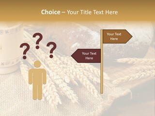 Toaster Wooden Thread PowerPoint Template