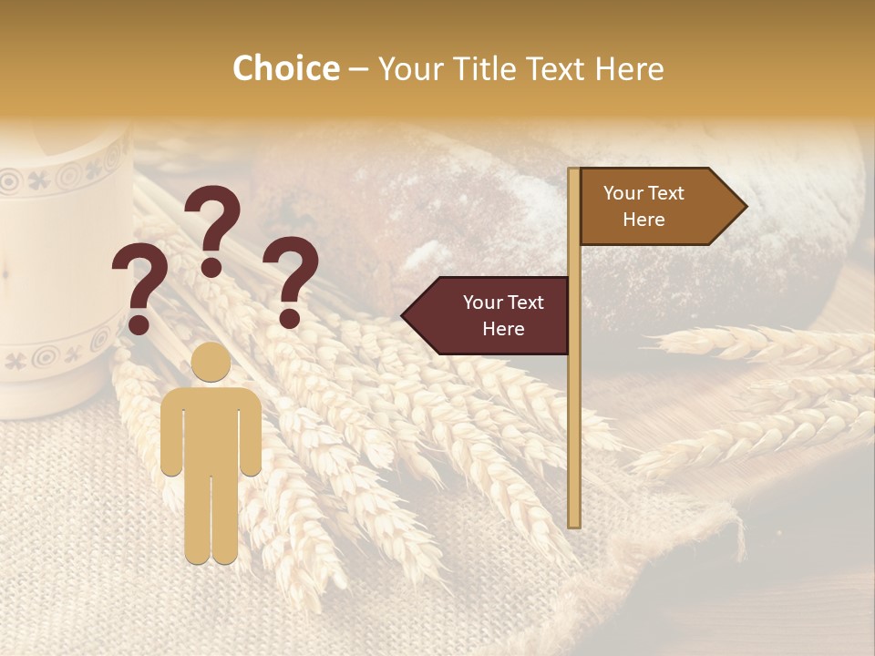 Toaster Wooden Thread PowerPoint Template