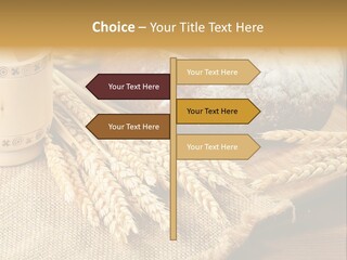 Toaster Wooden Thread PowerPoint Template