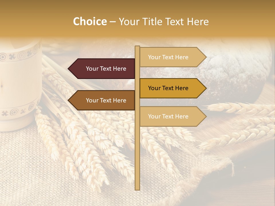 Toaster Wooden Thread PowerPoint Template