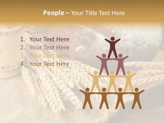 Toaster Wooden Thread PowerPoint Template