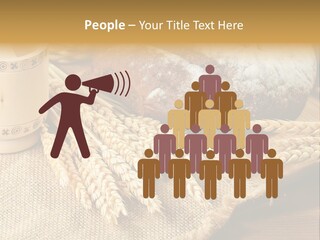 Toaster Wooden Thread PowerPoint Template