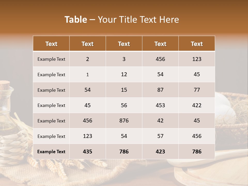 Rural Corn Round PowerPoint Template
