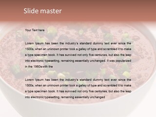 Vegan Meat Chilli Beans PowerPoint Template