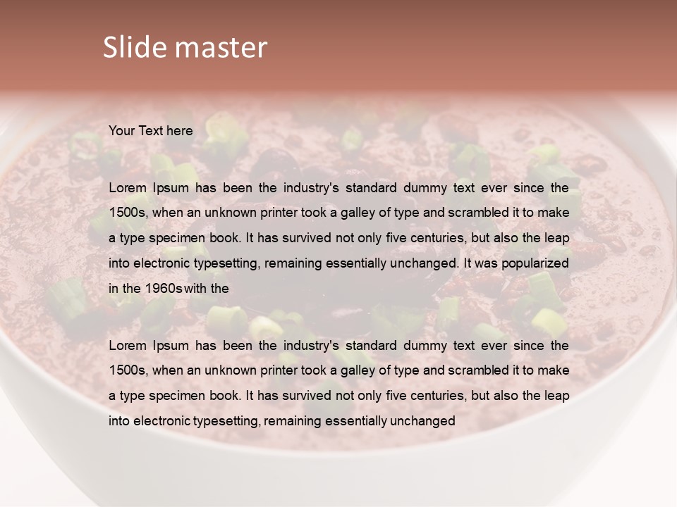 Vegan Meat Chilli Beans PowerPoint Template