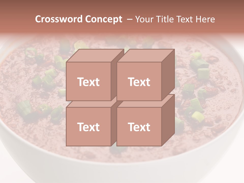 Vegan Meat Chilli Beans PowerPoint Template