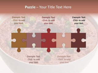 Vegan Meat Chilli Beans PowerPoint Template