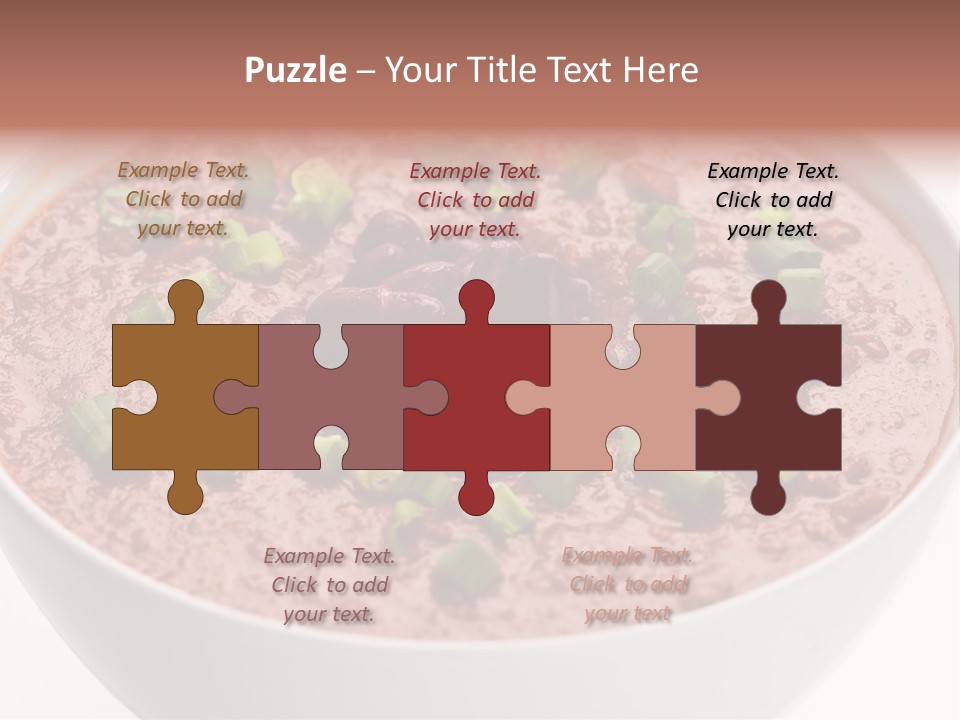 Vegan Meat Chilli Beans PowerPoint Template