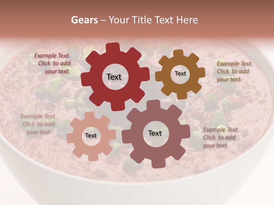 Vegan Meat Chilli Beans PowerPoint Template